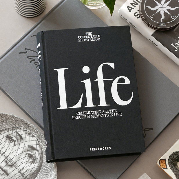 Coffee Table Fotoalbum Life, Svart