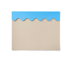 Skrivbordsunderlägg  Beige/ Blå