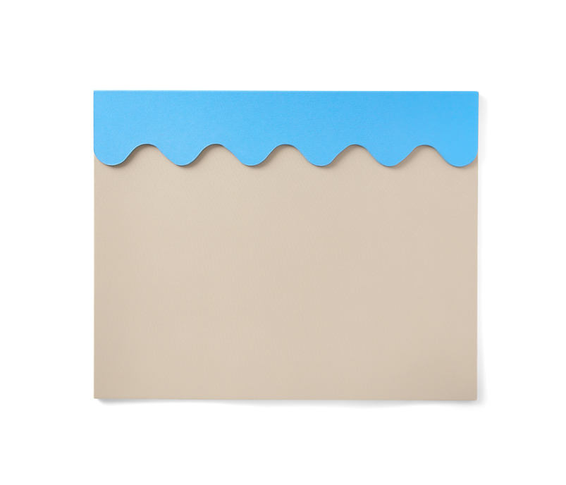 Skrivbordsunderlägg  Beige/ Blå