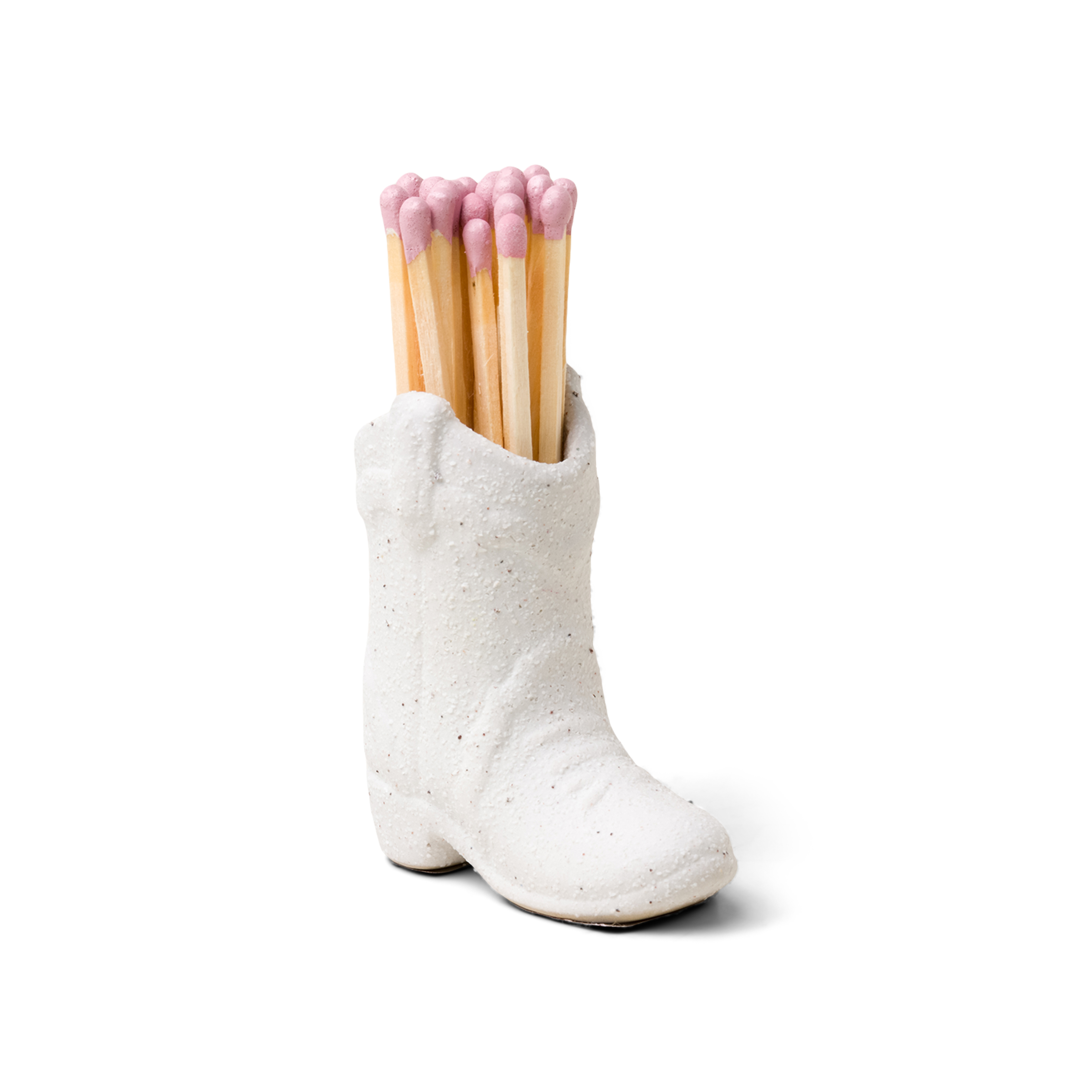 Matchsticks in Cowboy Boot, White