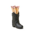 Matchsticks in Cowboy Boot, Black