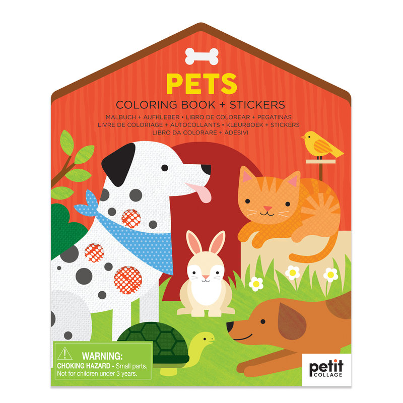 Drawing book with stickers Pets