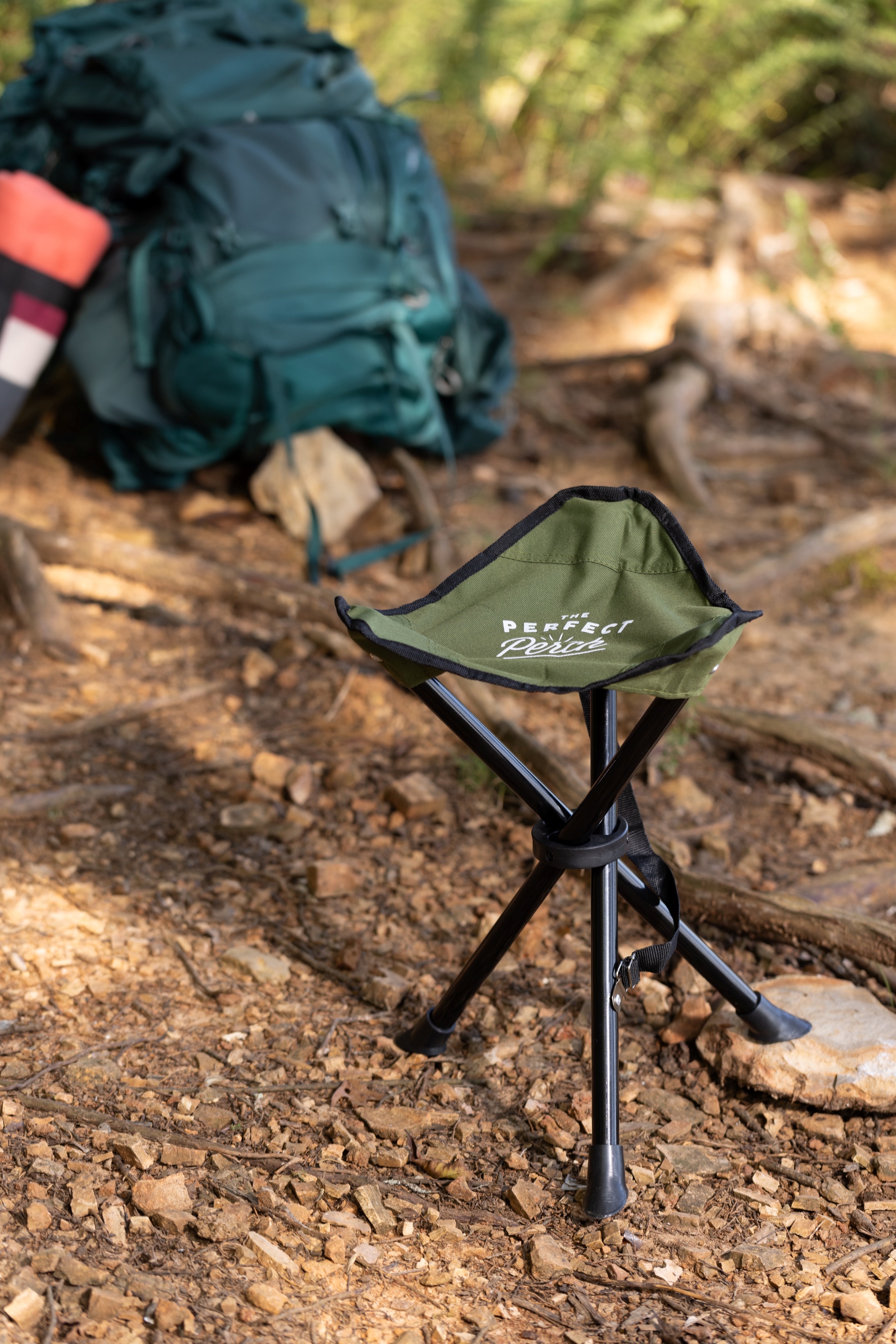 Campingpall Tripod med väska