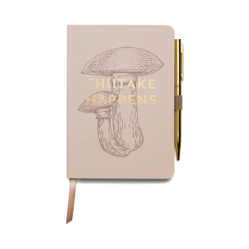 Notebook with pen - Shitake Happens