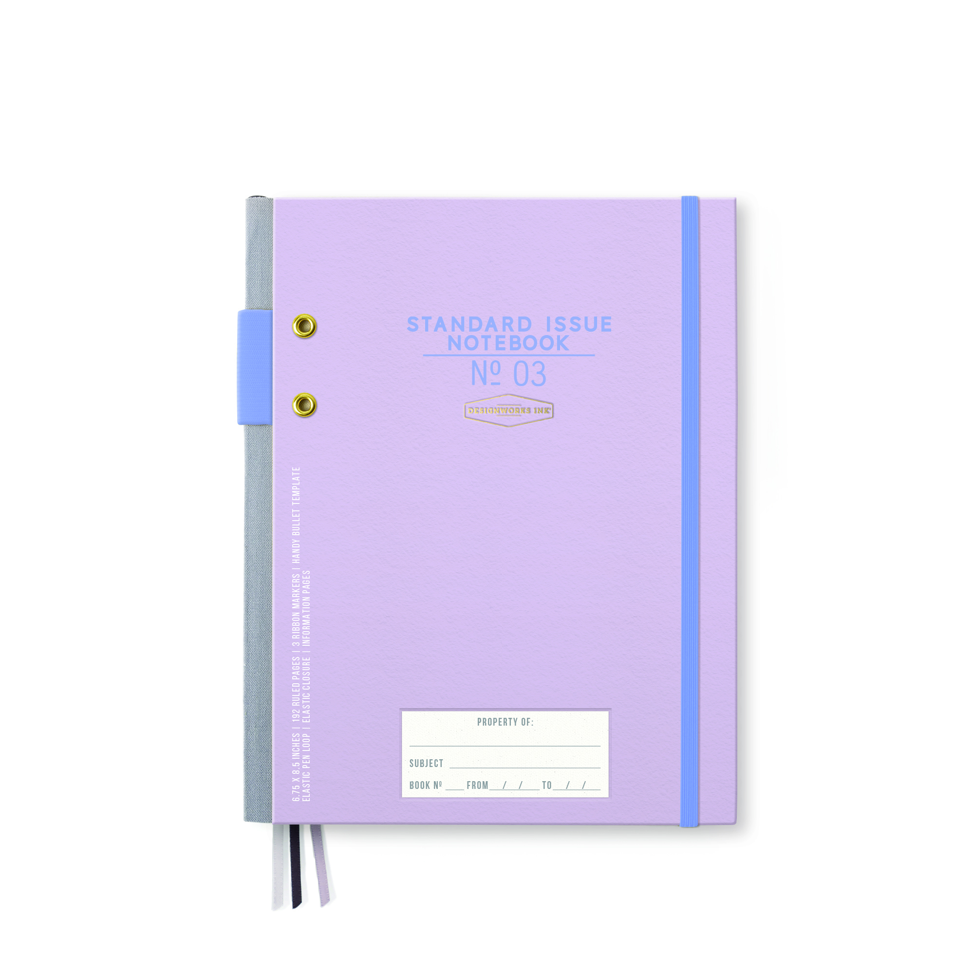 Skrivbok Standard Issue - Lavender & Blålila