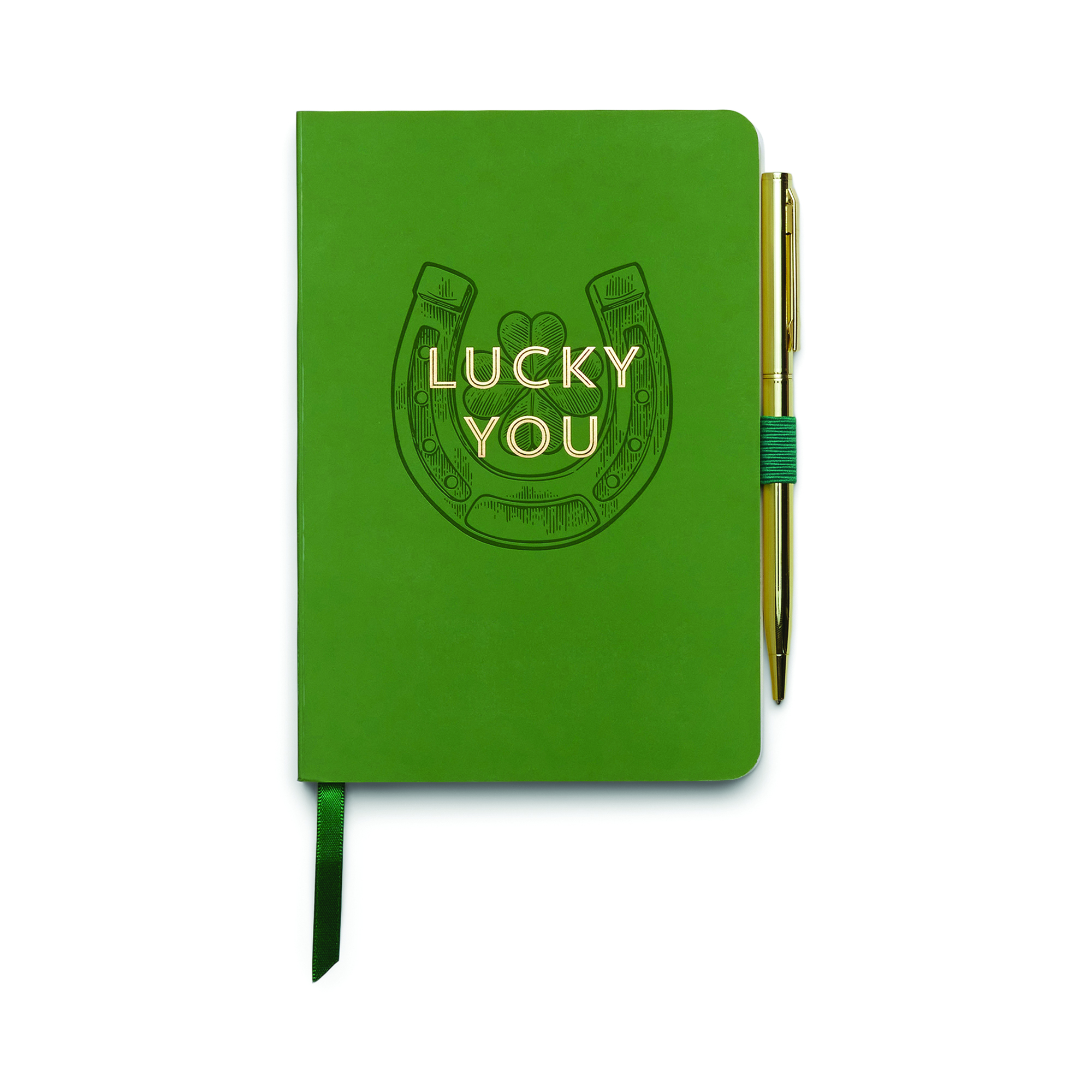 Noteringsbok med penna- Lucky You
