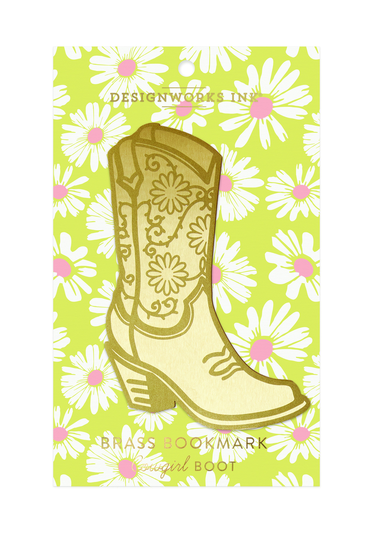Large Metal Bookmark Cowgirl Boot