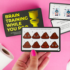 Card Train the Brain on the toilet