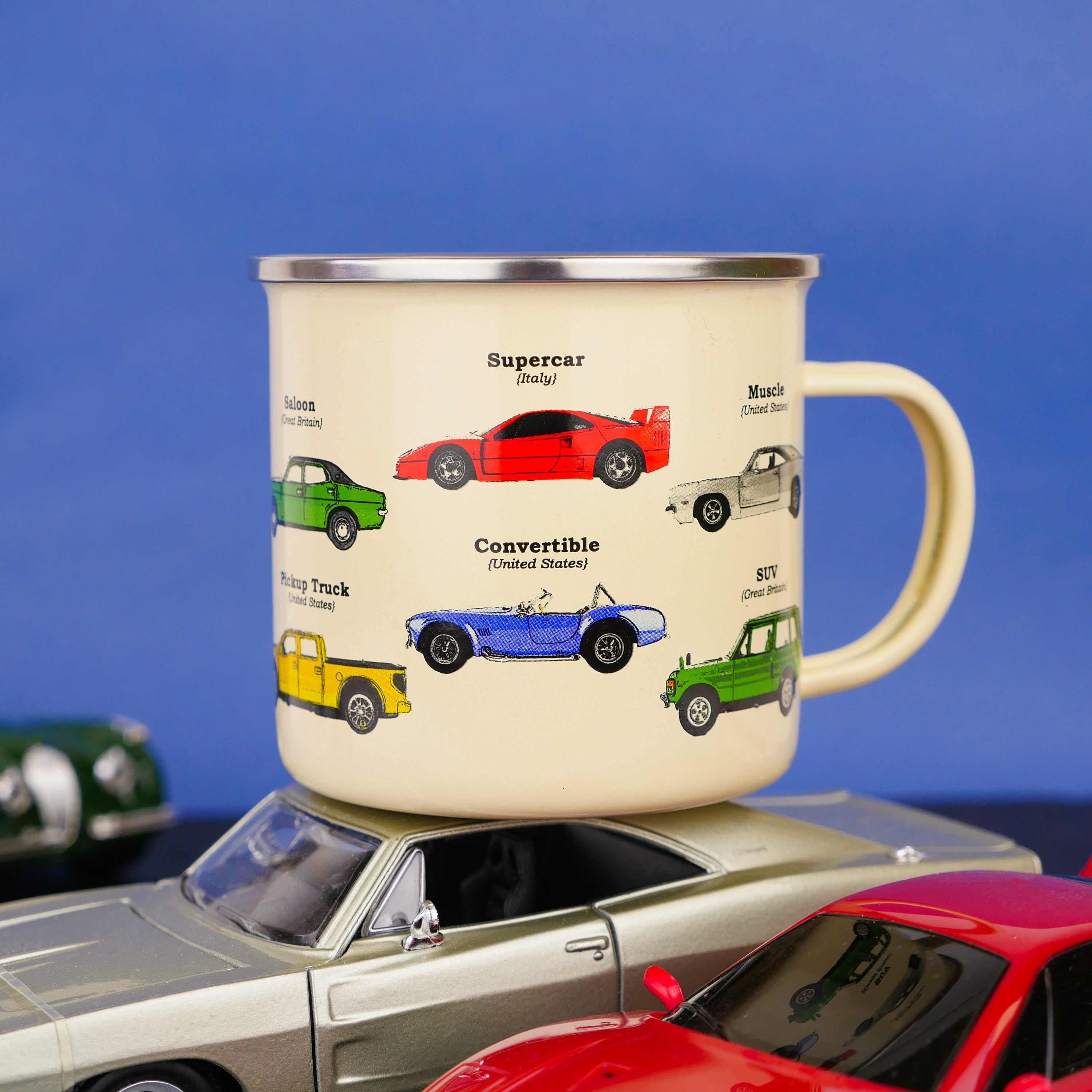 Enamel Mug Cars