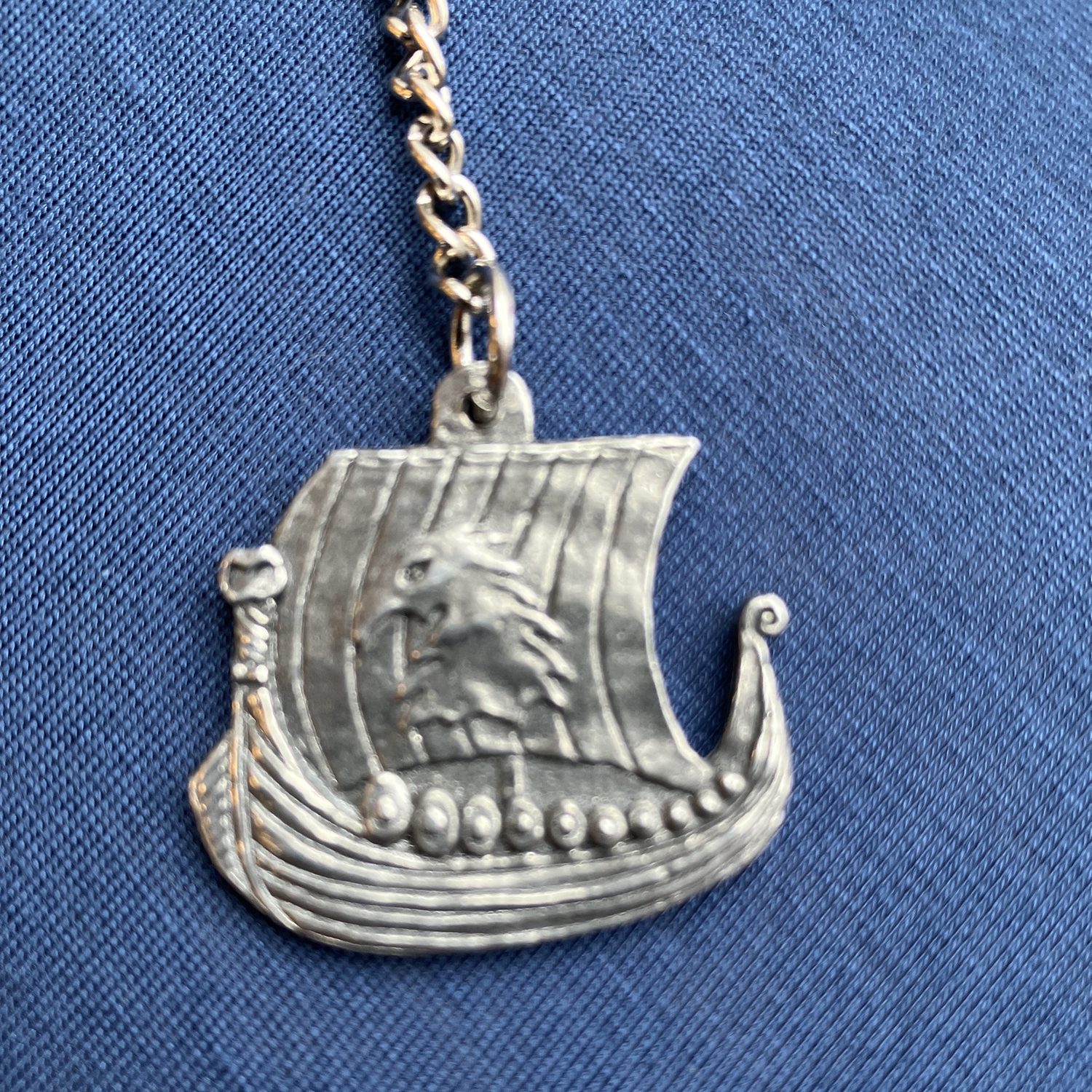 Key ring in Pewter, Viking ship