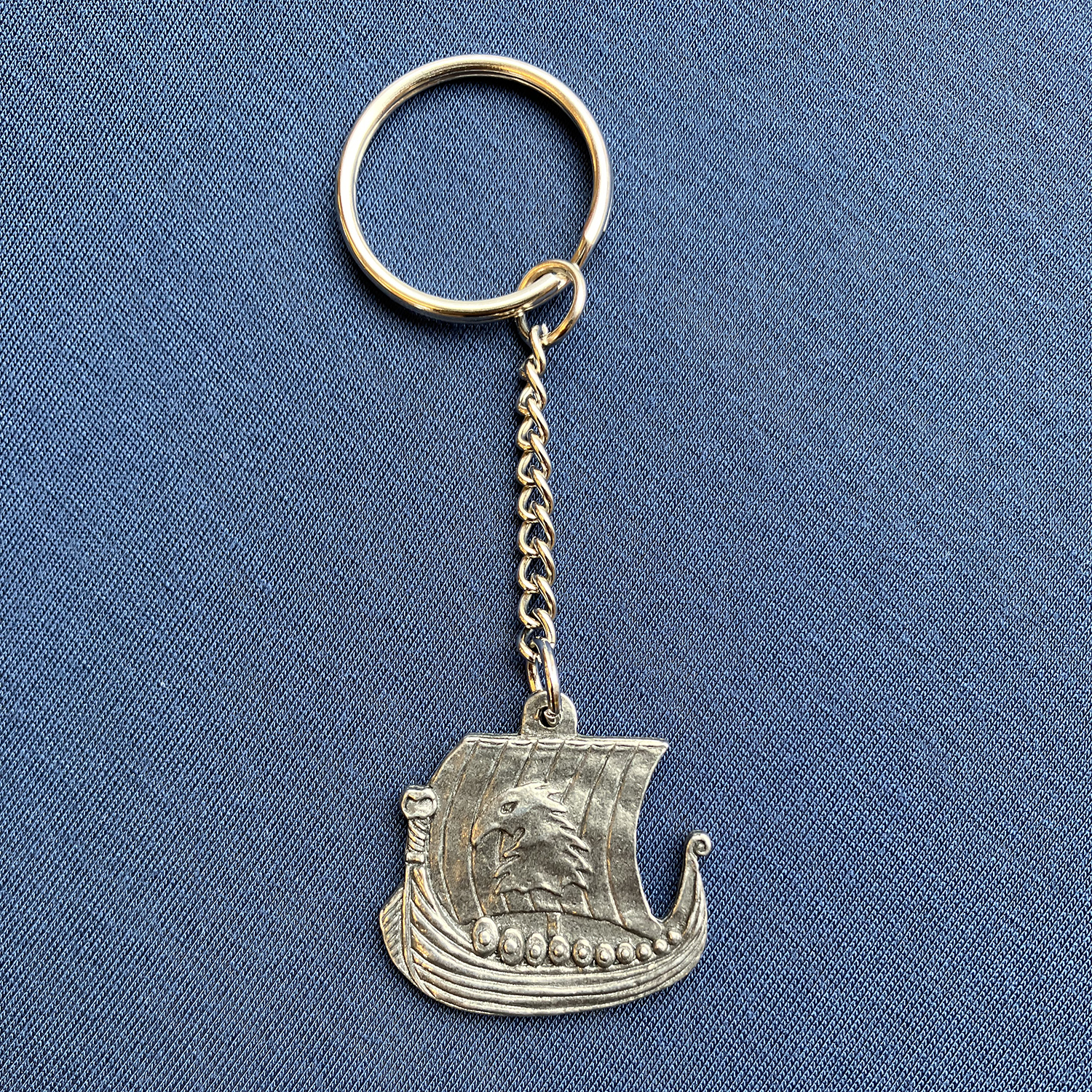 Key ring in Pewter, Viking ship