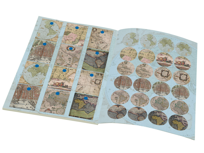Wrapping paper book World map