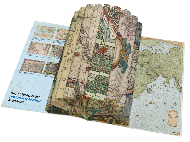 Wrapping paper book World map