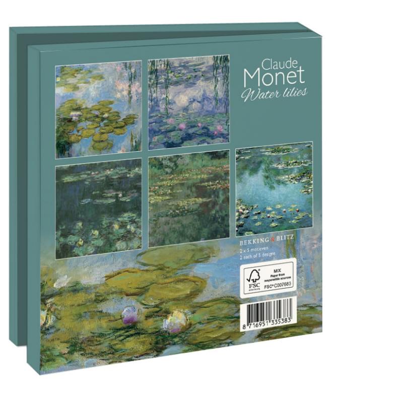 Card set Water Lilies Claude Monet