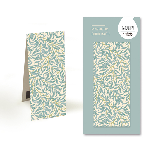Magnetic Bookmark Morris Modern Willow Bough - Turquoise