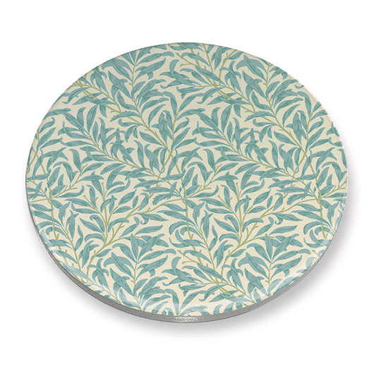 Coaster in ceramic Morris Modern Willow Bough - Turquoise