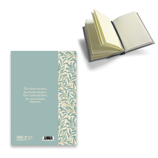 Notebook A5 Morris Modern Willow Bough - Turquoise