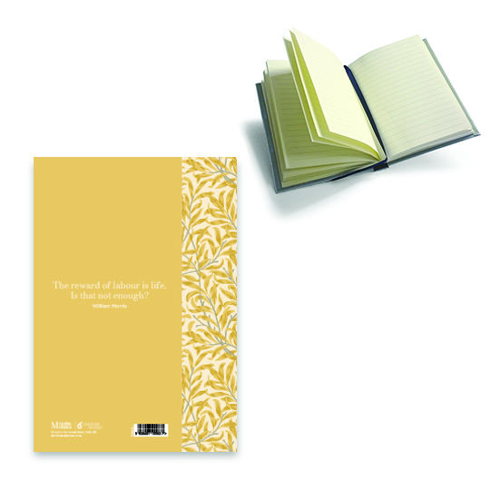 Notebook A6 Morris Modern Willow Bough - Yellow