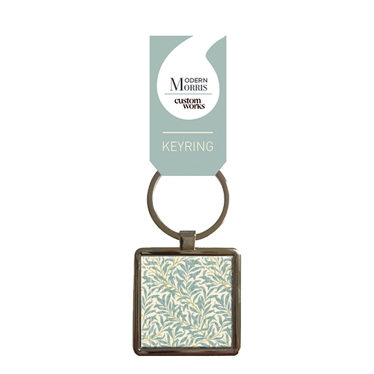 Metal key ring Morris Modern Willow Bough - Turquoise