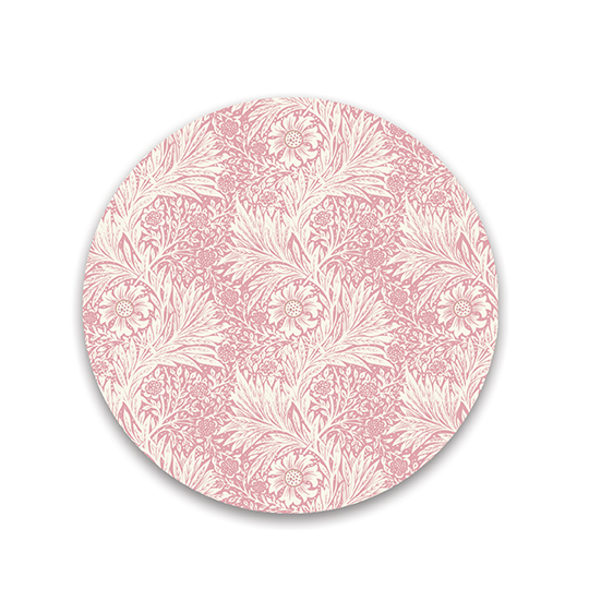 Coaster in wood Morris Modern Marigold - Pink