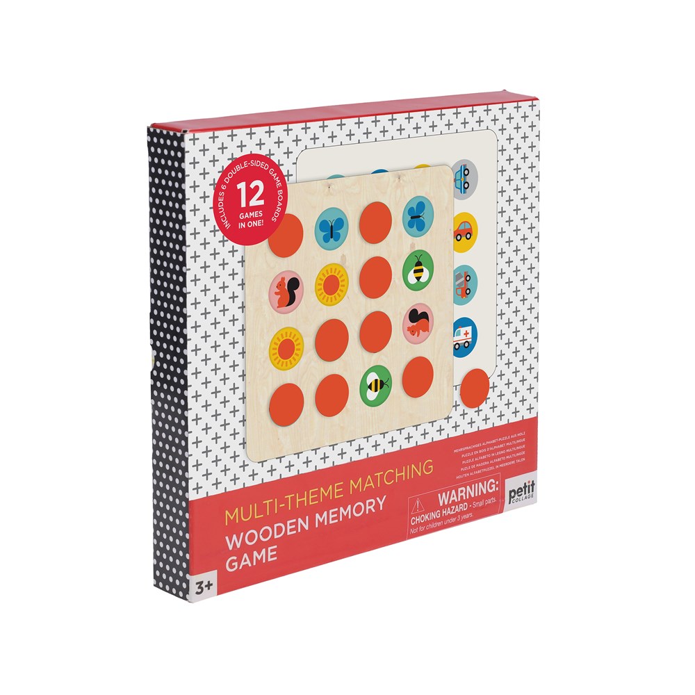Wooden game Memory with several themes