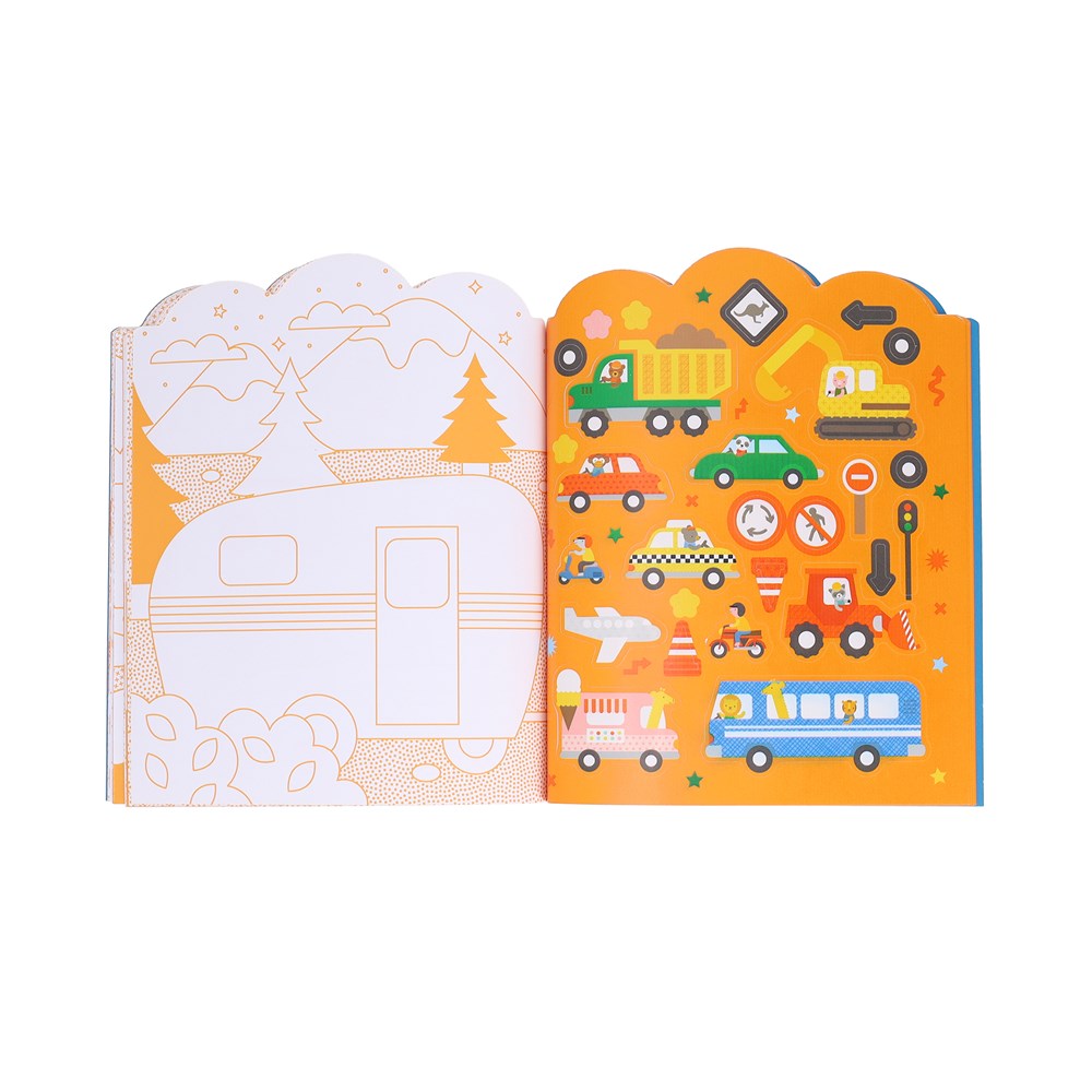 Drawing book with Stickers Vehicles