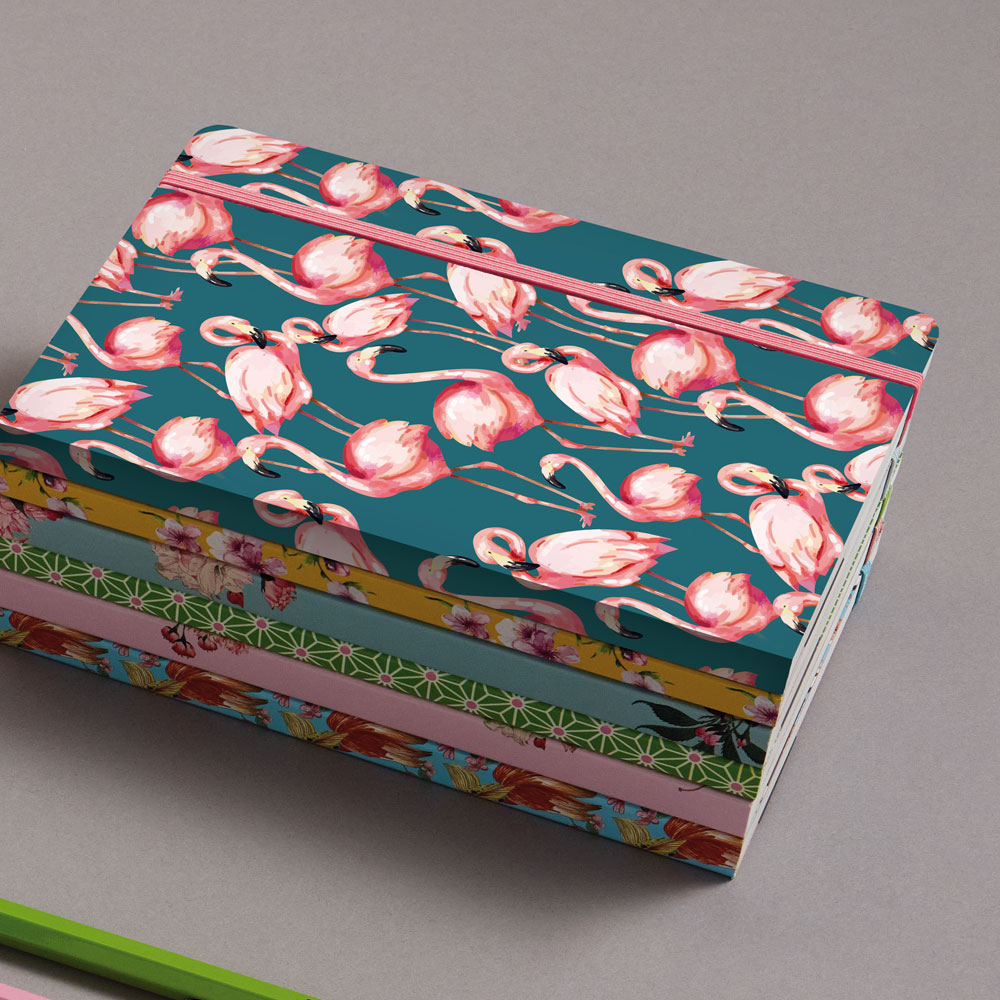 Anteckningsbok A5 Pink Flamingo