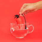 Tea infuser,ExTEAnguisher,red,silicone
