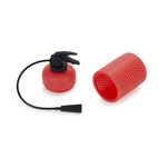 Tea infuser,ExTEAnguisher,red,silicone