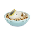 Snack tray,Hungry Fish,blue,ceramic