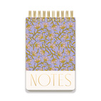 Stort Anteckningsbock  - Vintage Floral Lila