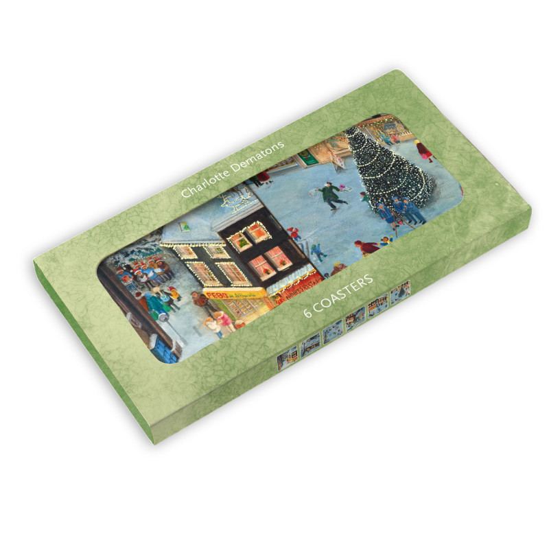 Coaster set 6p Christmas Charlotte Dematons