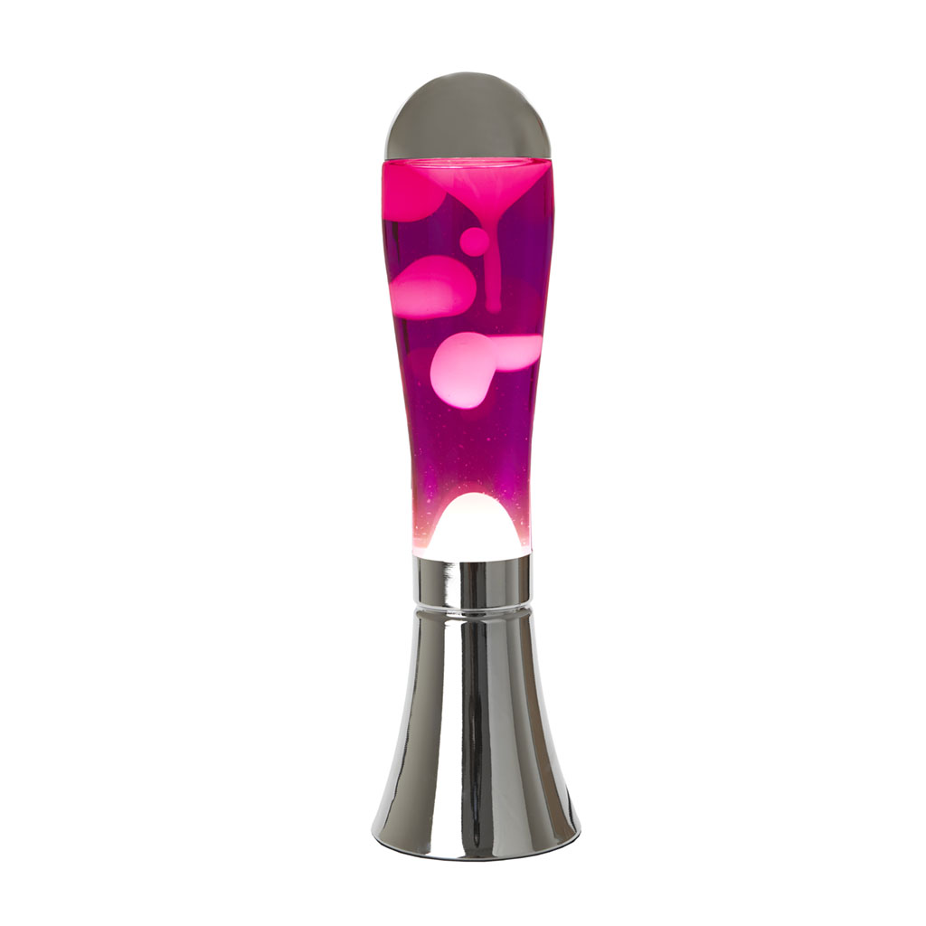Lava lamp, Magma, Silver/ Pink