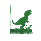 Bokstöd Jurassic grön metall