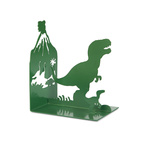 Bokstöd Jurassic grön metall