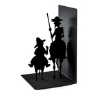 Bokstöd Don Quijote svart metall