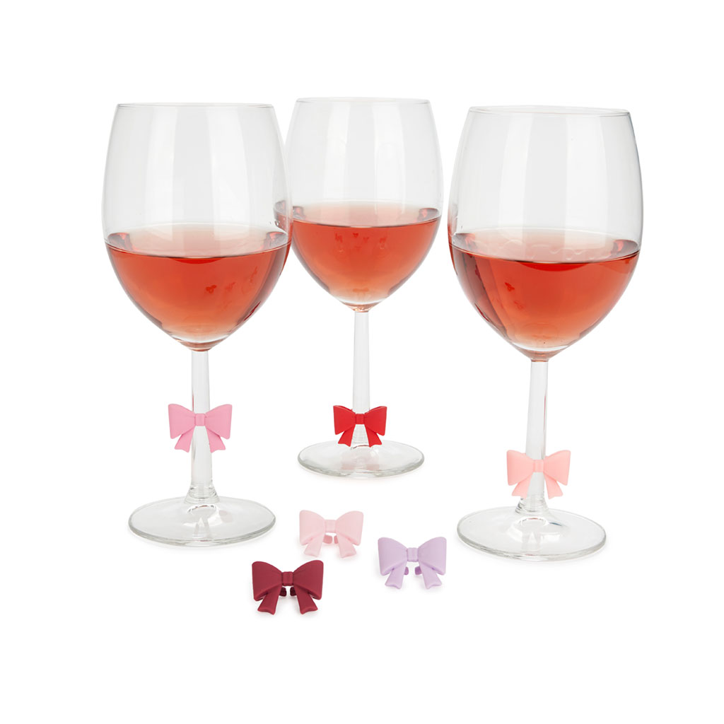 Glasmärkörer Rosett Coquette, blandade färger