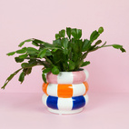 Blomkruka i keramik Floats,flerfärgad 14,5 cm