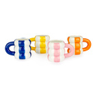 Set 4 Kaffekoppar i keramik Floats, blandade färger