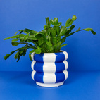 Blomkruka i keramik Floats, blå,14,5 cm