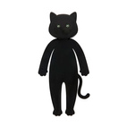 Cat book light in black silicone, Meow