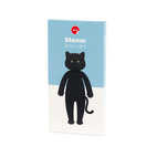 Cat book light in black silicone, Meow