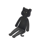 Cat book light in black silicone, Meow
