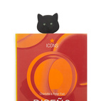 Cat book light in black silicone, Meow