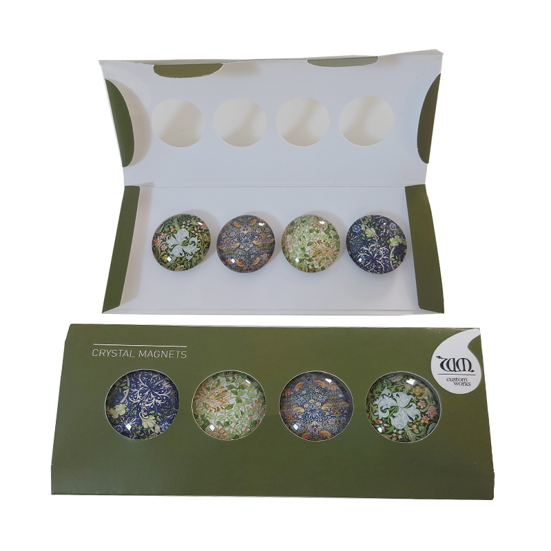 Glasmagneter Ø30 mm set om 4