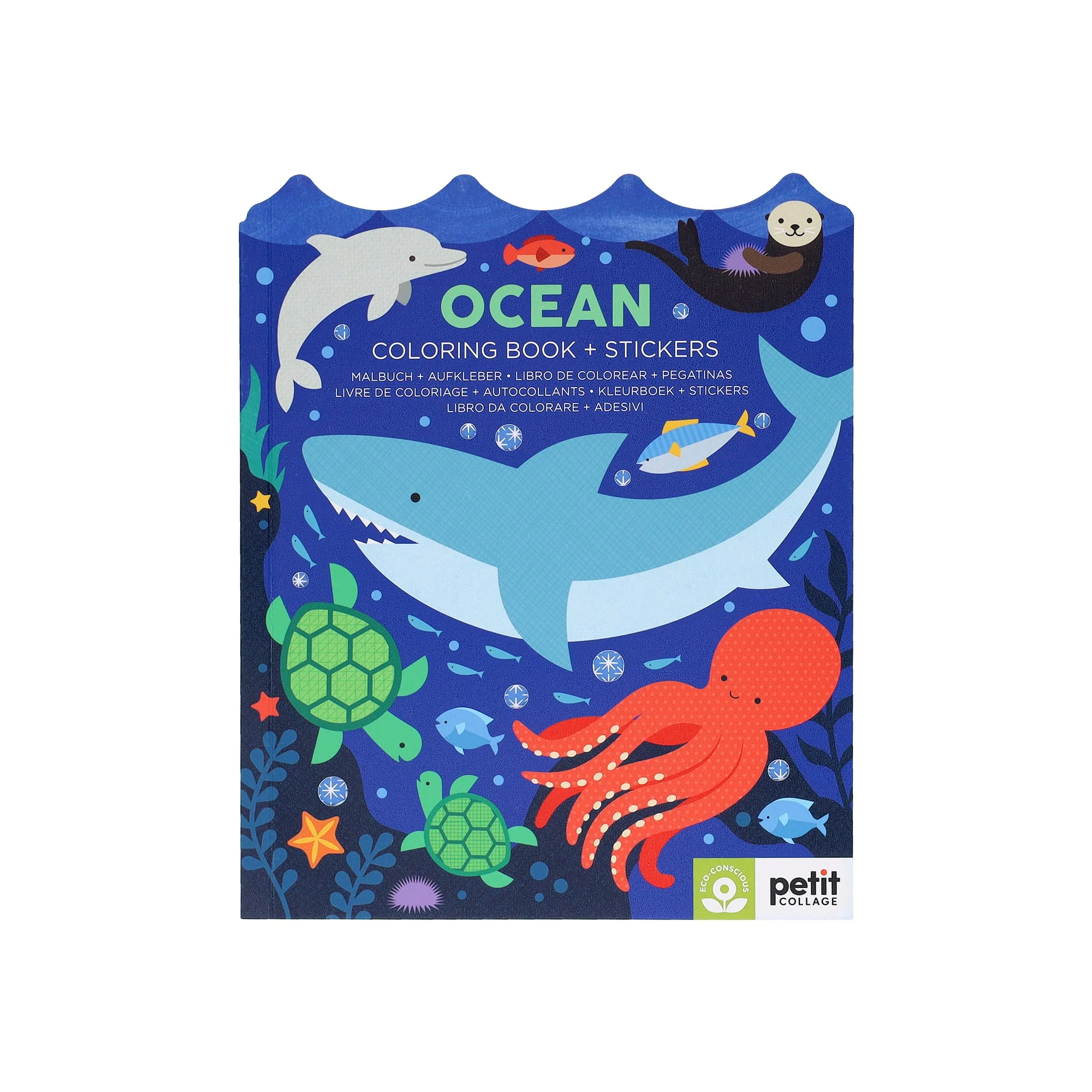 Ritbok med stickers Havet