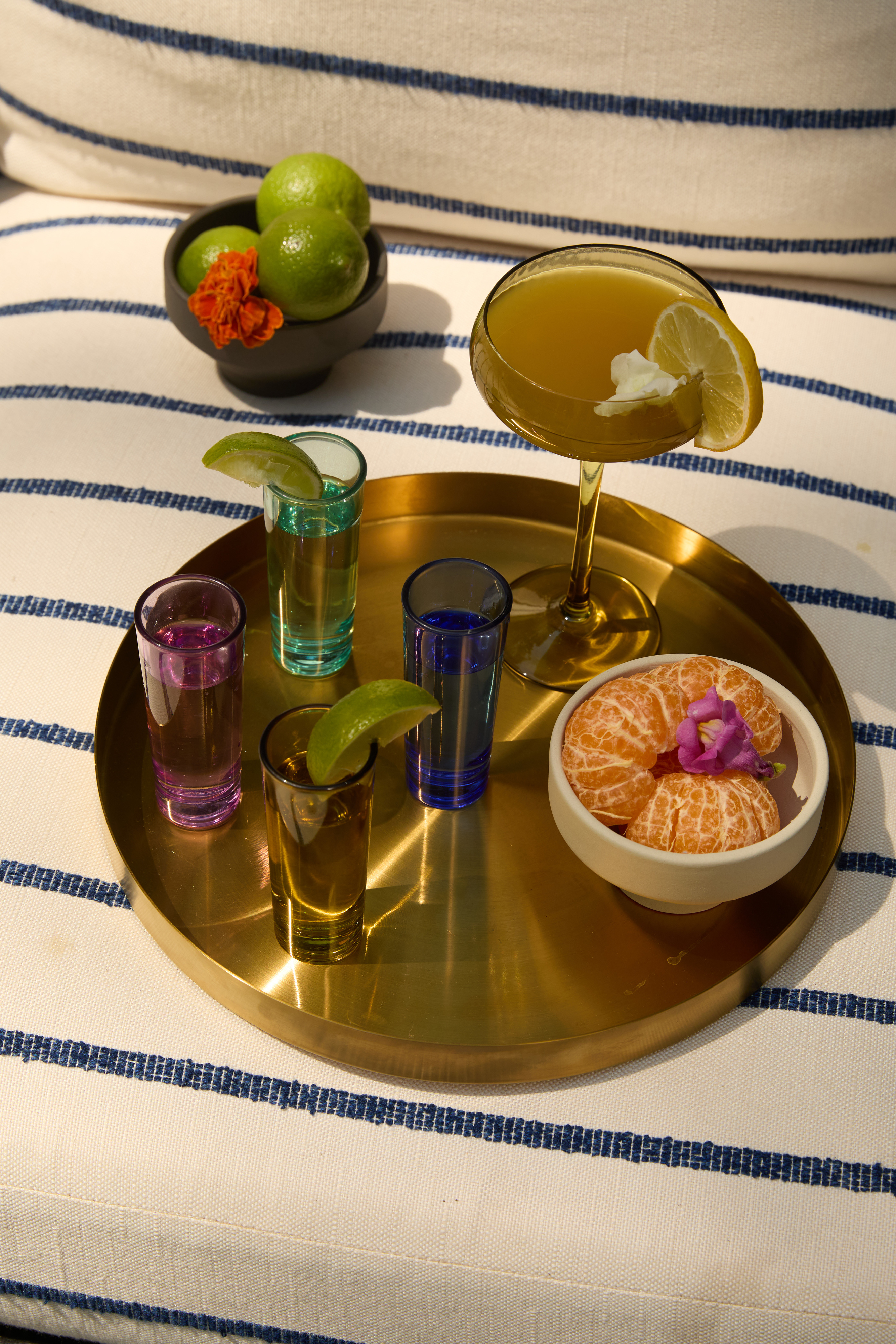 The Gracie mixed color shot glasses - set of 4