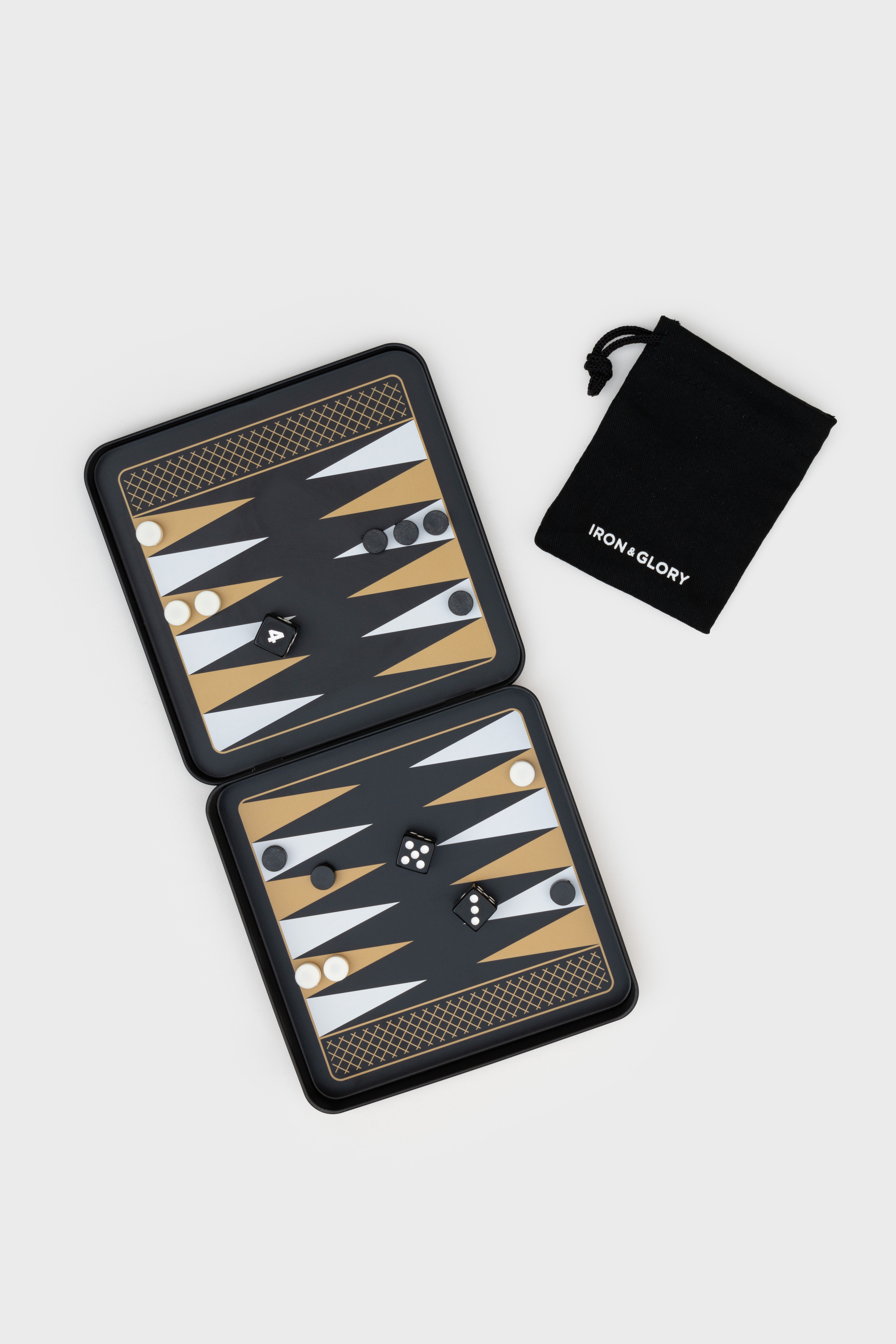 Iron & Glory  Magnetisk Resespel Backgammon