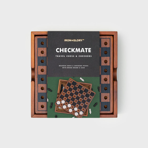 Wooden Games Chess & Checkers