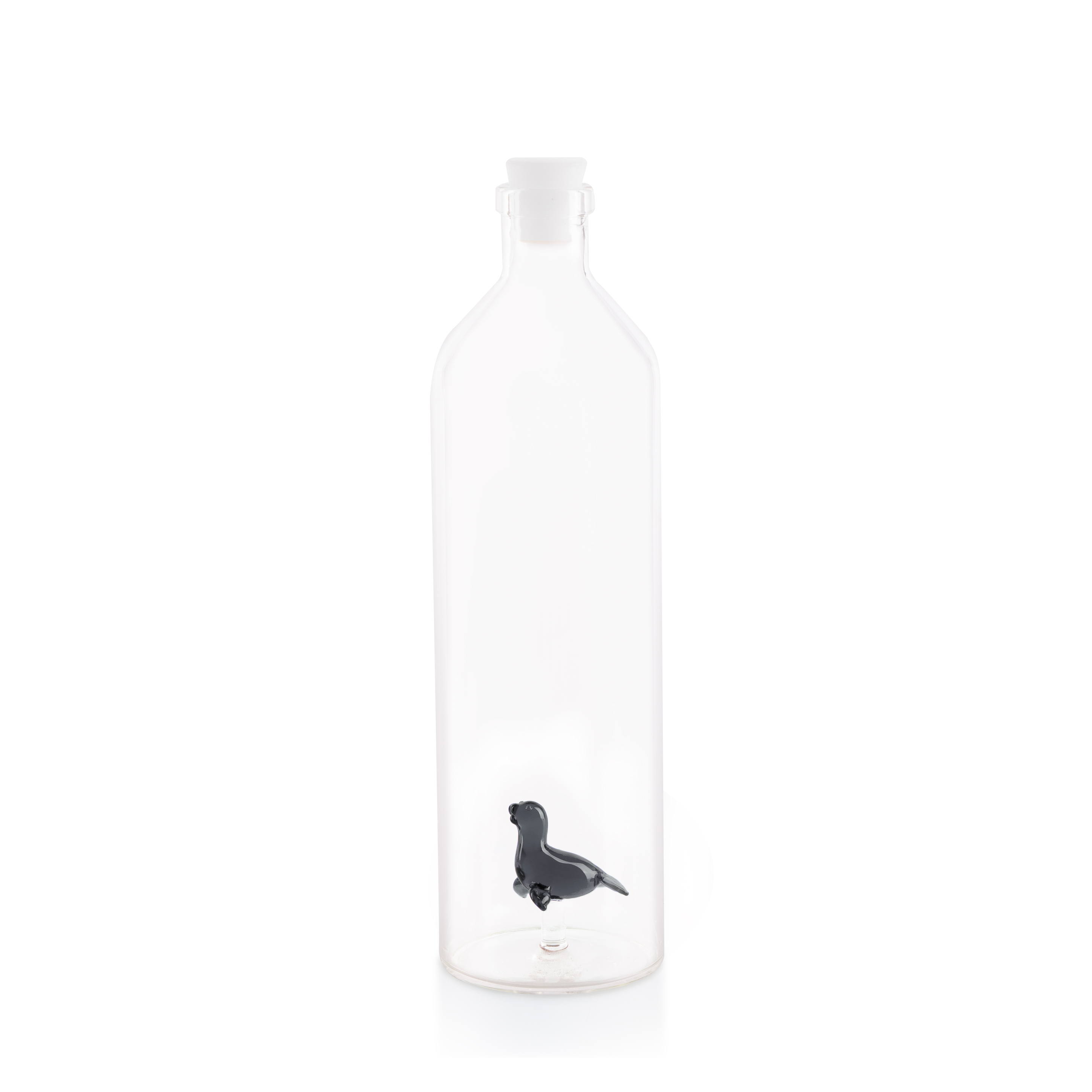 Flaska Atlantis, Grå Säl 1,2l, Borosilikatglas